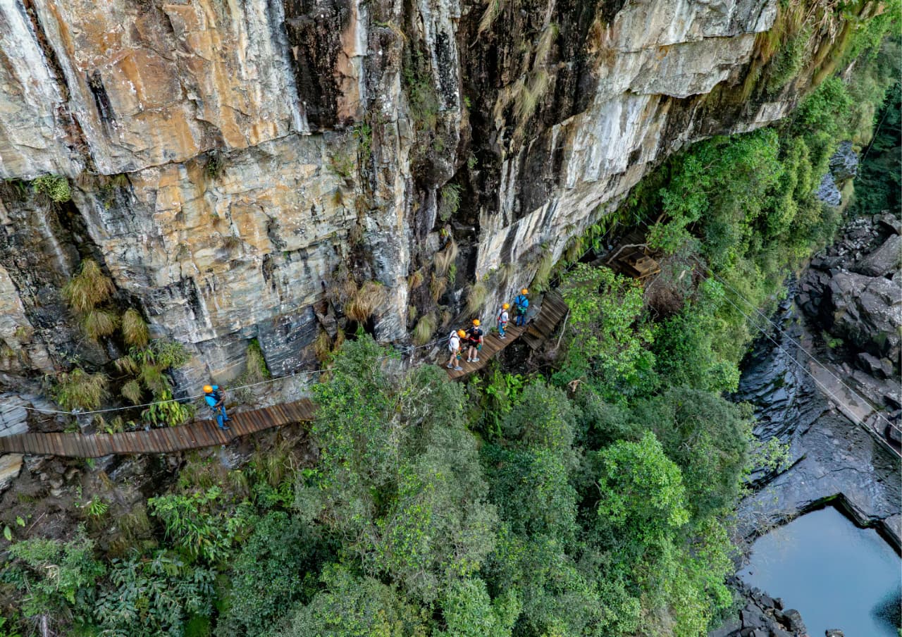 Graskop · Zipline sobre o cânion